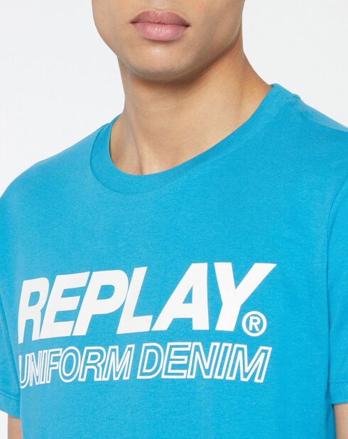 T-Shirt manches courtes Logo Centltermo bleu clair